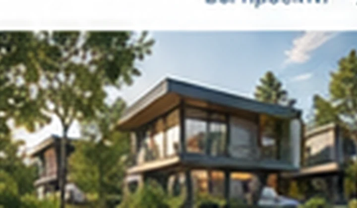 Contemporary house in a green settlement