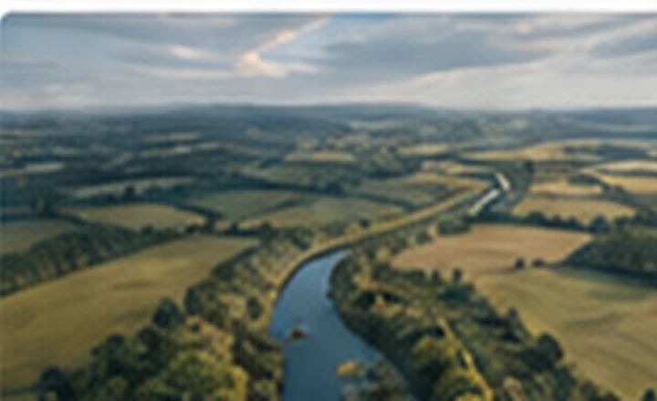 Landscape and river